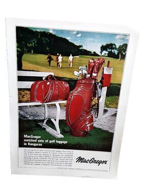 1967 MacGregor Golf Bag Vintage Golf Wall Decor Ad Print